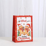 イベント・クリスマス装飾｜紙製クリスマスギフトラッピングバッグ（6個入）