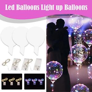 イベント・クリスマス装飾｜LED光るバルーン 50cm 3セット
