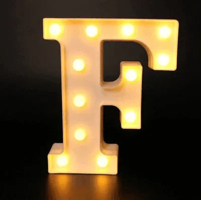 LED文字ライト【アルファベット・数字型】（電池式）