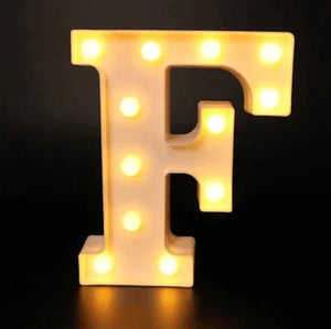 LED文字ライト【アルファベット・数字型】（電池式）