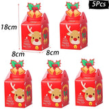 イベント・クリスマス装飾｜手さげ型・ボックス型 ギフト用バックセット(4pcs/5pcs)
