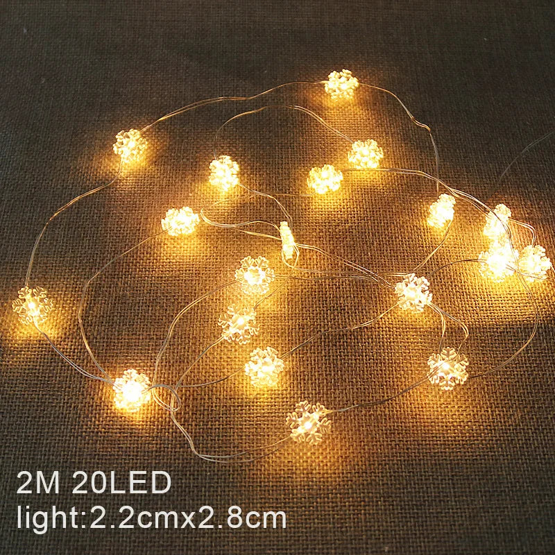 イベント・クリスマス装飾｜LEDクリスマス柄ライト(2M)
