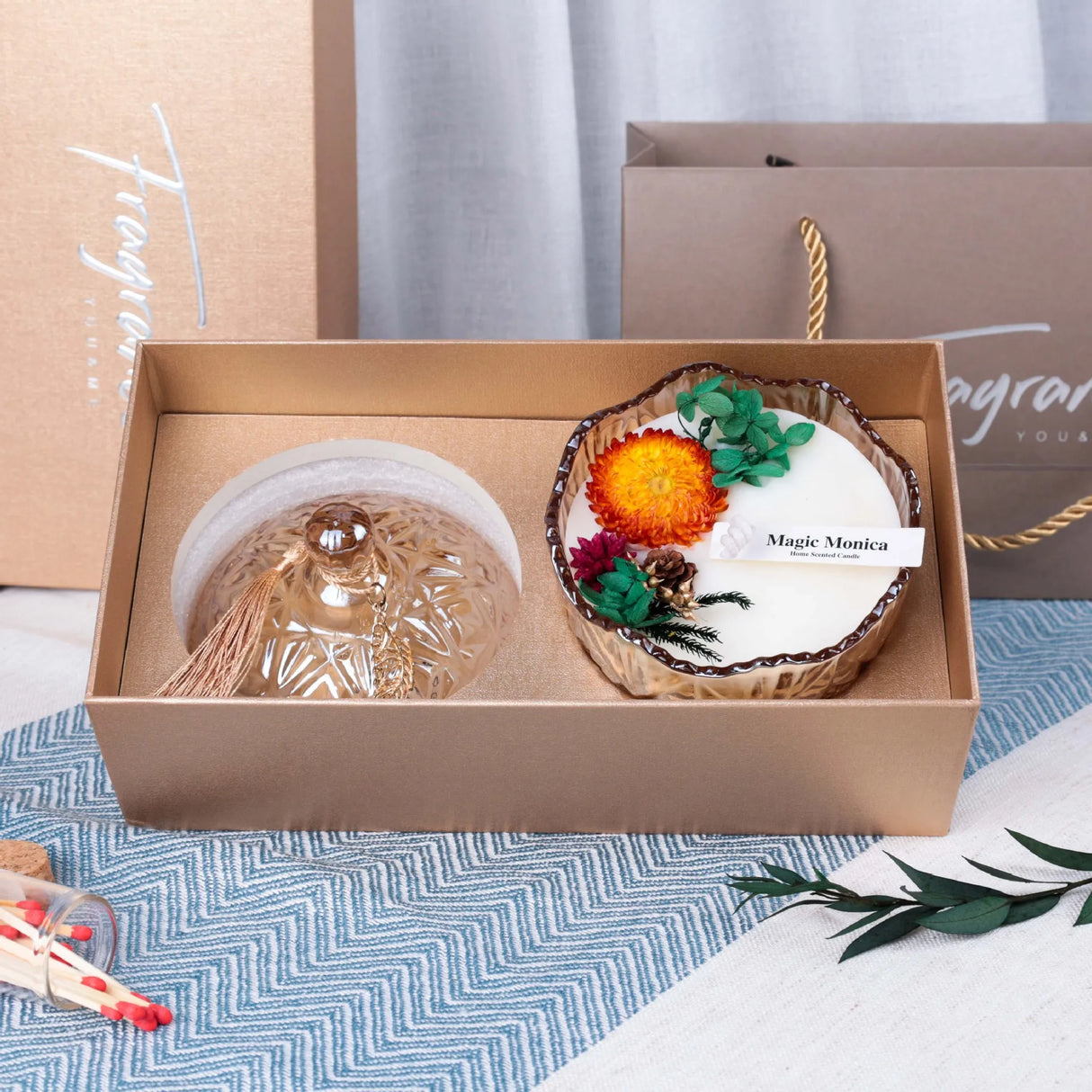 ロマンチックアロマキャンドルセット