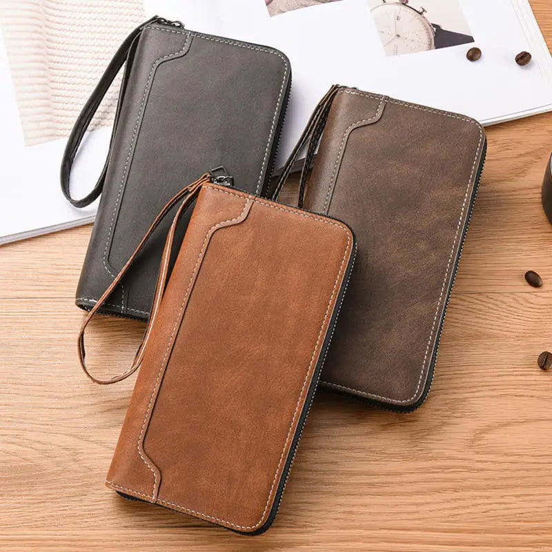 |イベント・ノベルティ用品 | ヴィンテージ クレイジーホースレザー メンズクラッチ |20×10.5cm