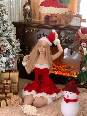 イベント・クリスマスグッズ｜ガーリーサンタクロースドレス(フリー)