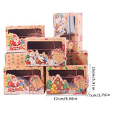 イベント・クリスマス装飾｜クラフト紙製ギフトボックス（3/6個入り）