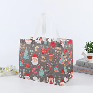 イベント・クリスマス装飾｜不織布トートバッグ型ギフトバックセット(4個/8個)