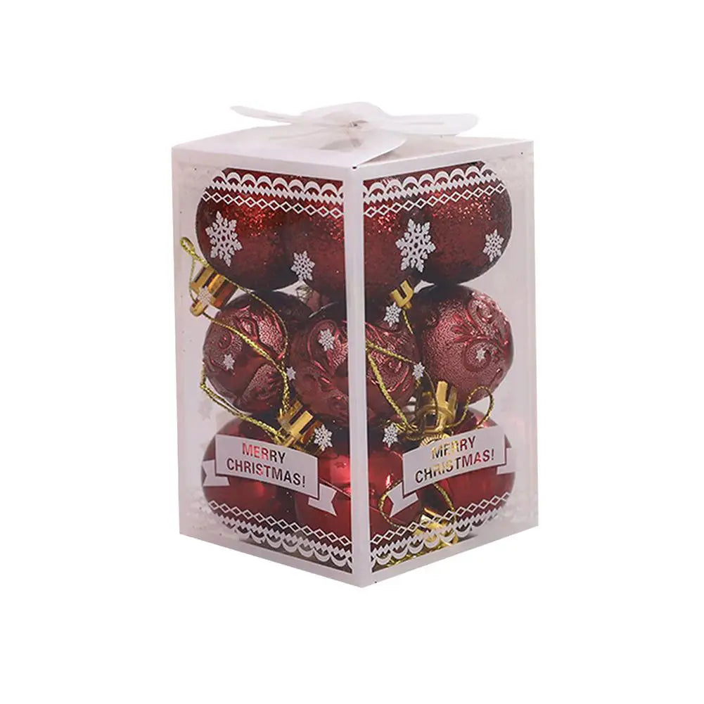 イベント・クリスマス装飾｜カラフルクリスマスボールオーナメント12個セット