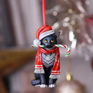 イベント・クリスマス装飾｜猫彫刻ペンダント樹脂フィギュア