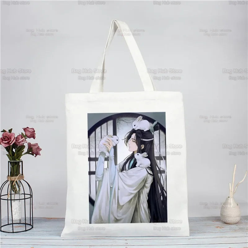 |ノベルティ用品 | 魔道祖師柄 ジュートエコバッグ| 34×38c
