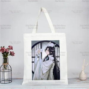 |ノベルティ用品 | 魔道祖師柄 ジュートエコバッグ| 34×38c