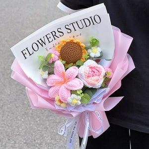 手作りかぎ針編みの花束 母の日ギフト