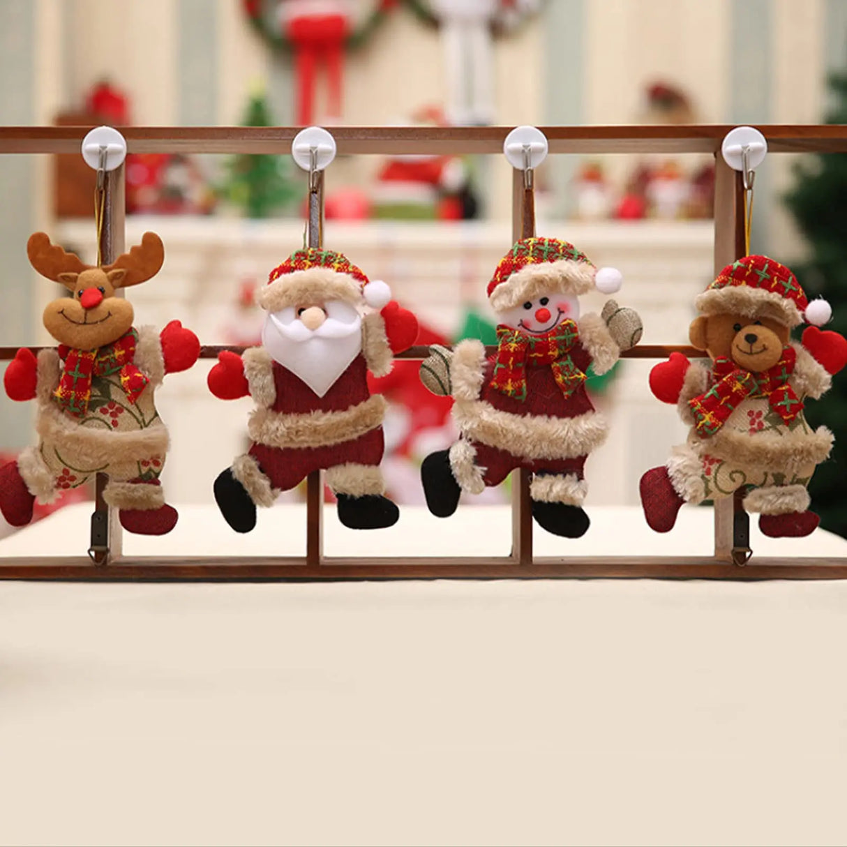 イベント・クリスマス装飾｜可愛い！クリスマスぬいぐるみオーナメント(4個セット)