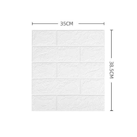 【DIY用】レンガ風ステッカー 35x38.5cm(5pcs/15pcs/30pcs）