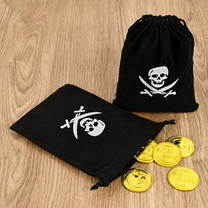イベント・ハロウィングッズ｜海賊テーマギフトバッグ 10個セット 子供用