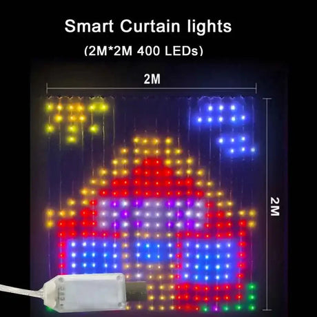 イベント・クリスマス装飾｜Bluetooth対応スマートカーテンライト(幅3M)