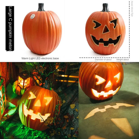 イベント・ハロウィングッズ｜LEDかぼちゃランタン3個セット