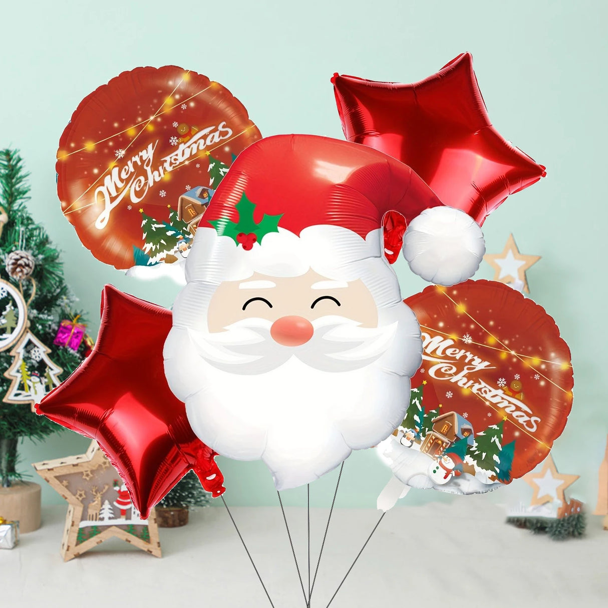 イベント・クリスマス装飾｜サンタクロースバルーンセット