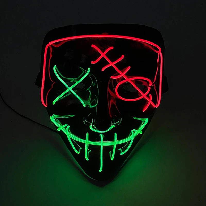 イベント・ハロウィングッズ｜LED光る！仮面マスク(フリーサイズ)