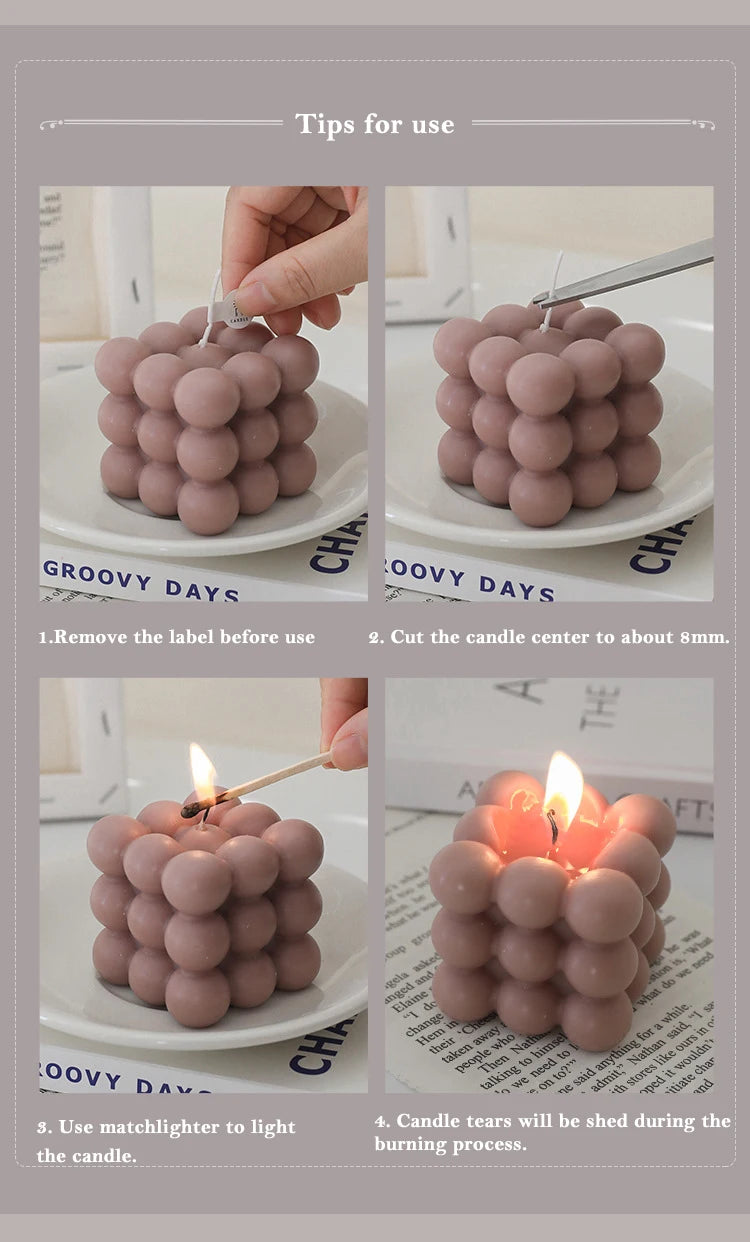 ハート型香り付きキャンドル バレンタインギフト