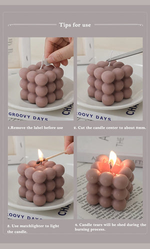 ハート型香り付きキャンドル バレンタインギフト