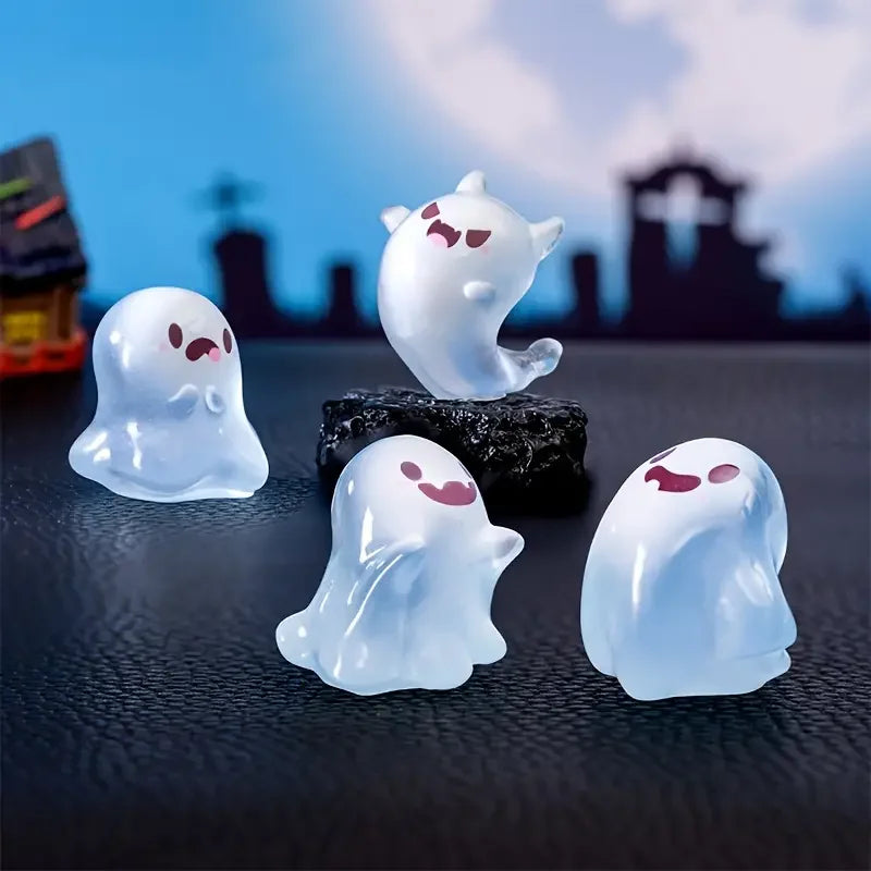 イベント・ハロウィングッズ｜光るゴースト樹脂デコレーション6個セット