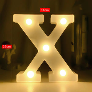 LEDナイトライト 【アルファベット・数字型】（乾電池式）