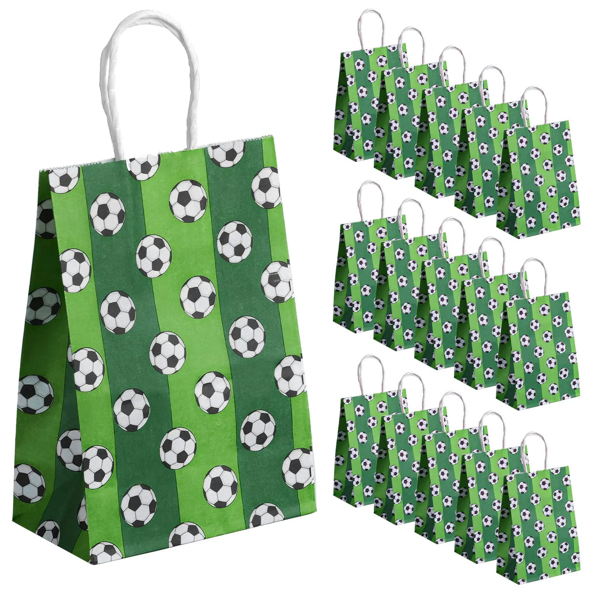 |ノベルティ用品 | サッカーボール柄ギフトバッグセット | W14.8×H21×D8.2c