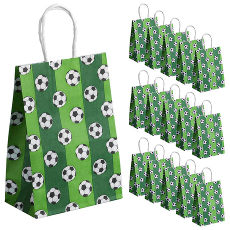 |ノベルティ用品 | サッカーボール柄ギフトバッグセット | W14.8×H21×D8.2c