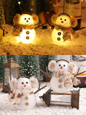 【クリスマス・イベント装飾】光る雪だるま スノーマンオーナメント