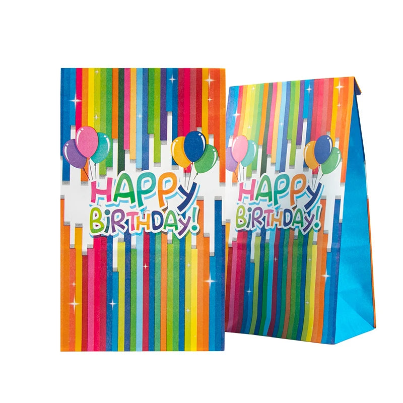 4°C ギフトバッグHappy Birthday ハッピーバースデープリントギフトバッグ10個セット｜誉PRINTING