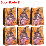 イベント・ハロウィングッズ｜再利用可能ギフトバッグ6個セット