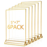 イベント・結婚式装飾｜アクリルサインホルダー ゴールド縁