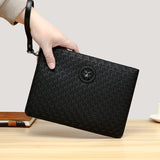 |イベント・ノベルティ用品 | 高品質PUレザーメンズビジネスクラッチバッグ