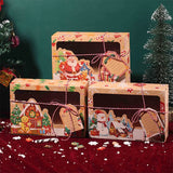 イベント・クリスマス装飾｜クラフト紙製ギフトボックス（3/6個入り）