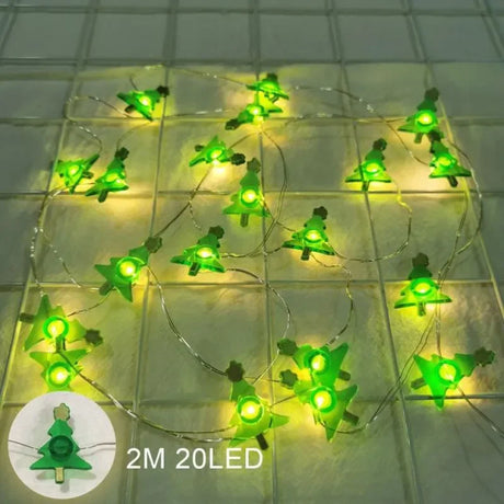 イベント・クリスマス装飾｜LEDクリスマス柄ライト(2M)