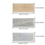 【DIY用】天然木目風 床ステッカー幅15.2㎝ x 40cm(10枚入）