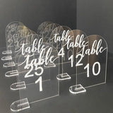 イベント・結婚式装飾｜クリアアーチアクリルサイン10セット