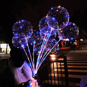 イベント・バルーン装飾 | 多色LED光るクリアバルーン |  5/10/15/20個セット