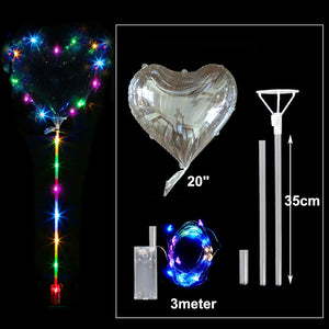 イベント・クリスマス装飾｜透明バルーンデコレーション用アイテムセット(34c/38c/45c)