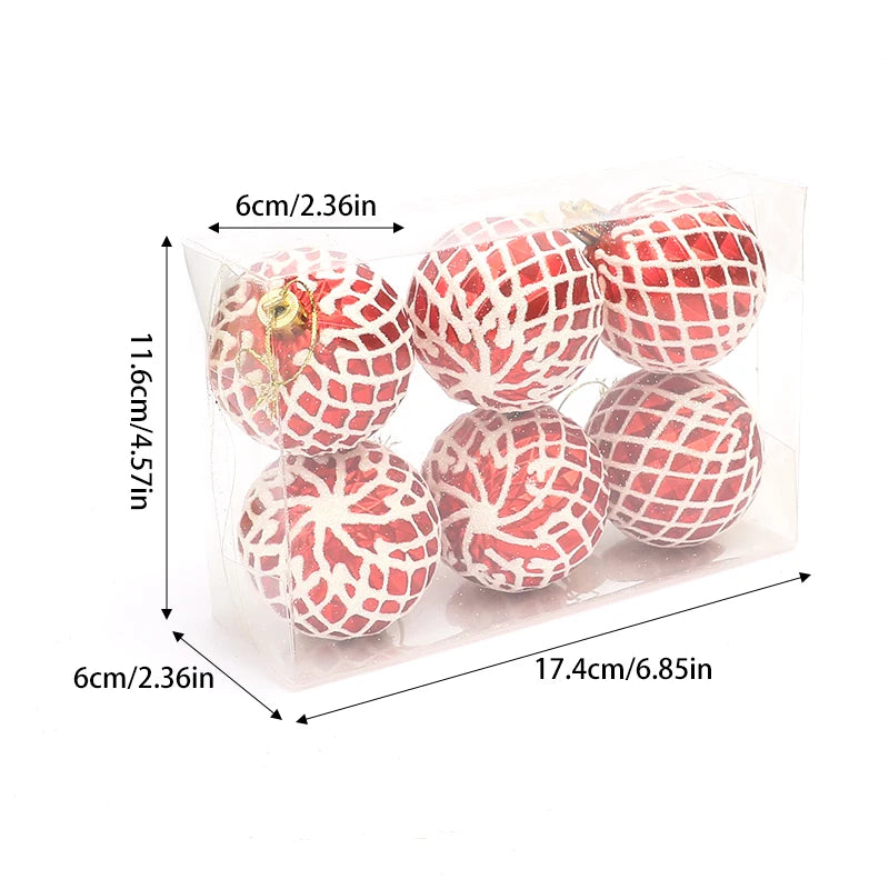 イベント・クリスマス装飾｜大型クリスマスツリーボール 6個セット 6cm