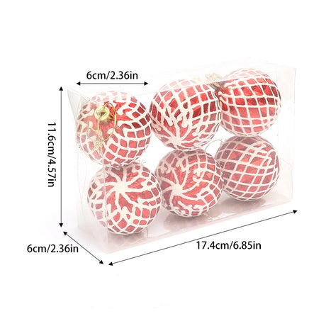 イベント・クリスマス装飾｜大型クリスマスツリーボール 6個セット 6cm