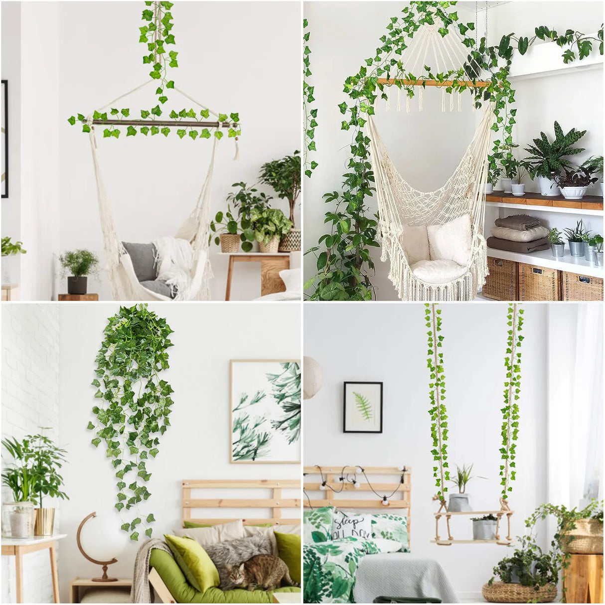230cm・葉っぱのつる・人工吊り下げ植物・リアナ