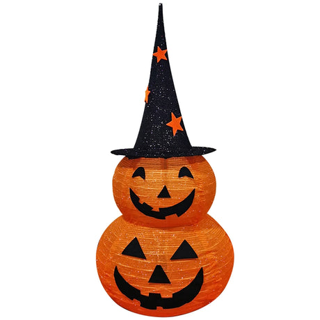 イベント・ハロウィングッズ｜LEDライト付きスタンドパンプキンランタン