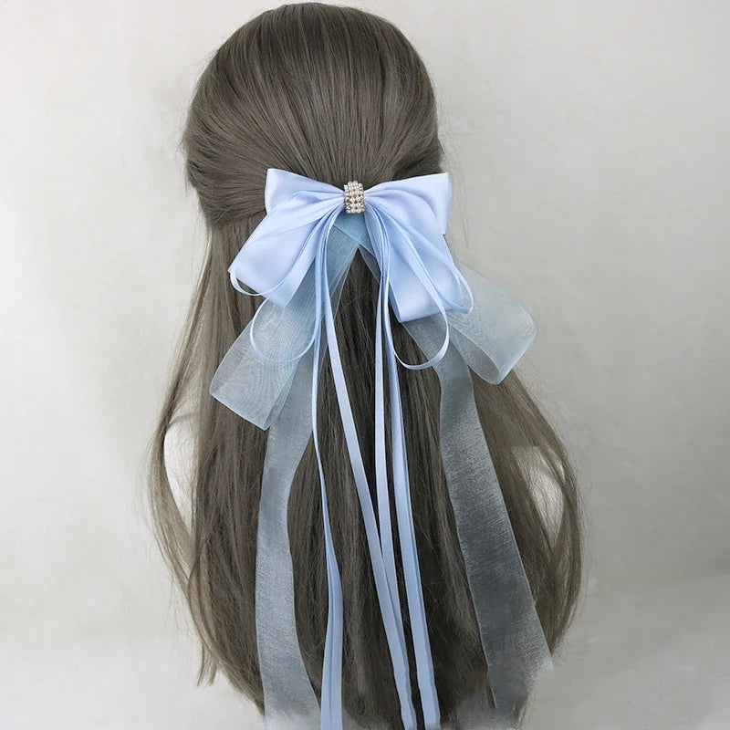 イベント・ハロウィングッズ｜メイド風 特大リボンヘアアクセサリー