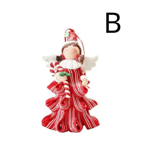 イベント・クリスマス装飾｜ソフト陶器ペンダント 天使チャーム