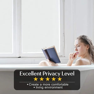 【静電気で簡単貼り付け】すりガラス風ガラスフィルム – プライバシー保護＆UVカット＆断熱効果