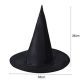 イベント・ハロウィングッズ｜折りたたみ式魔女帽子 ブラック