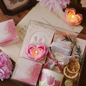 ハート型香り付きキャンドル バレンタインギフト