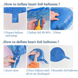 ハート型バルーン バレンタインデー装飾